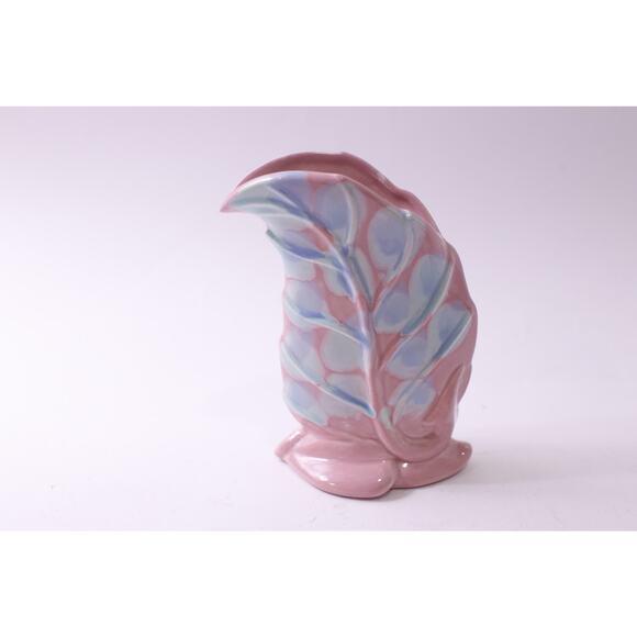 Vintage, 1950s, Royal Haeger, Pastel, Pottery Vase, Leaf Shape, ~ 250709-WH 423 - Picture 1 of 3